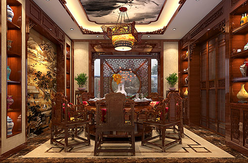 温岭温馨雅致的古典中式家庭装修设计效果图