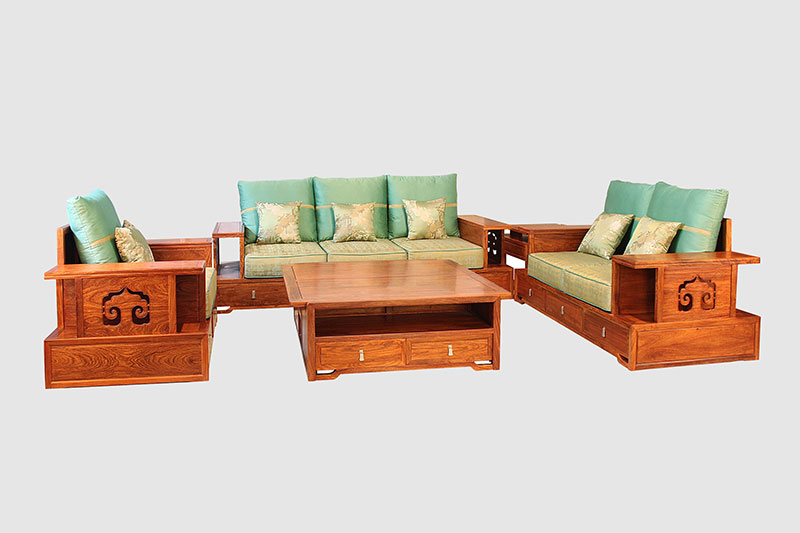 温岭中式实木沙发简直太美了
